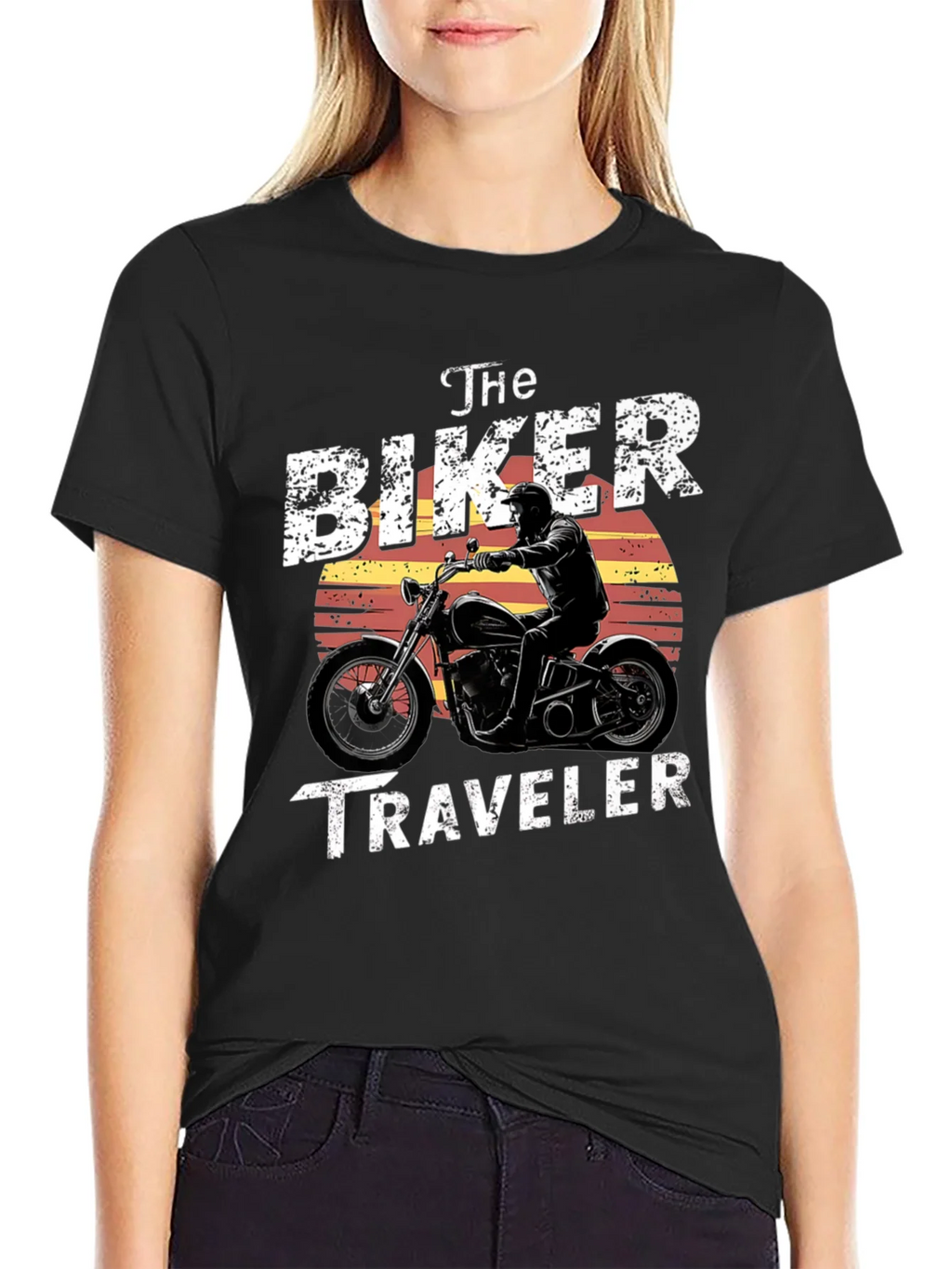 The Biker Traveler Graphic T-Shirt product image 1