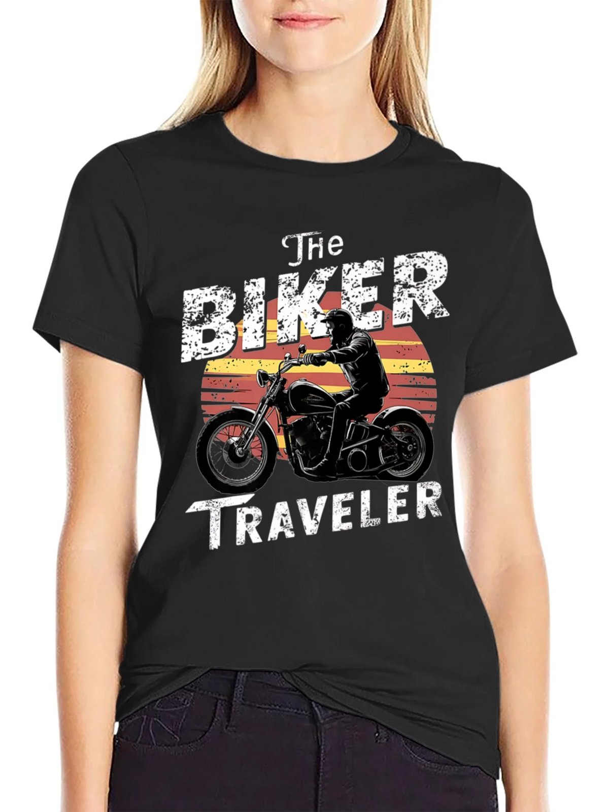 The Biker Traveler Graphic T-Shirt product image 1