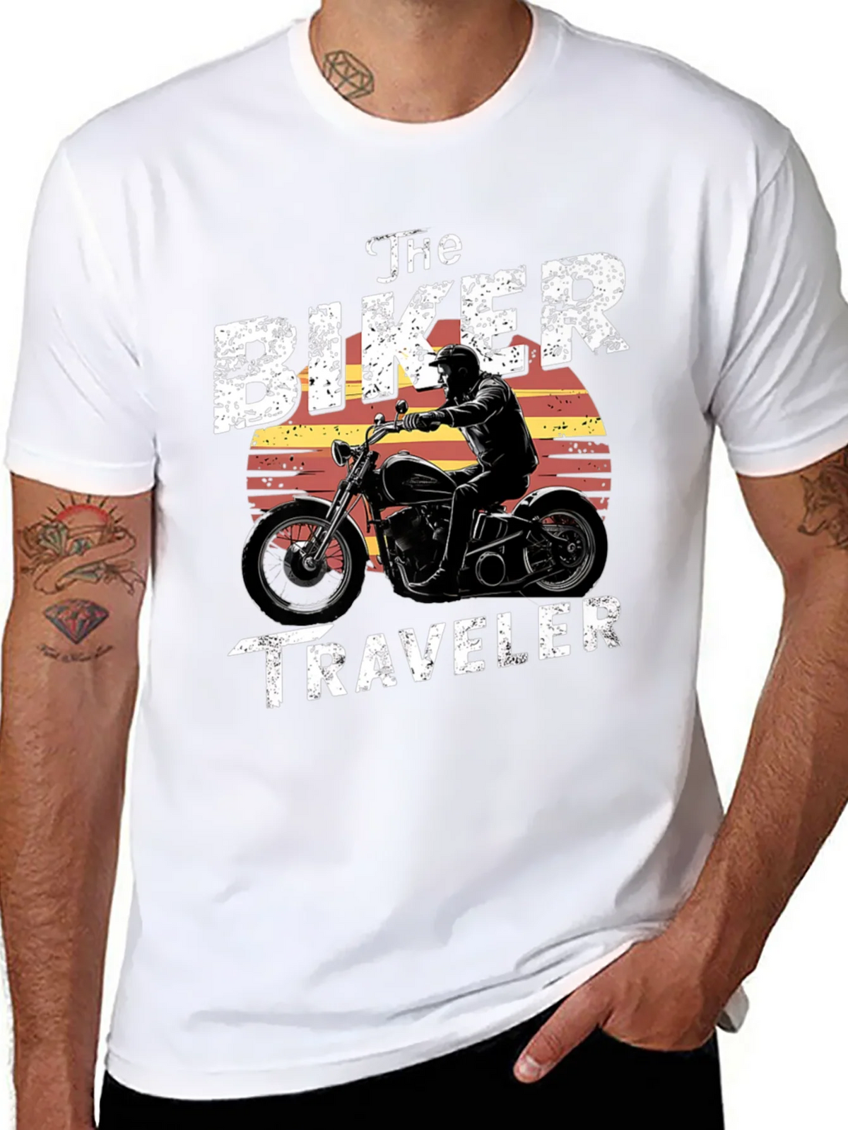 The Biker Traveler Graphic T-Shirt product image 4