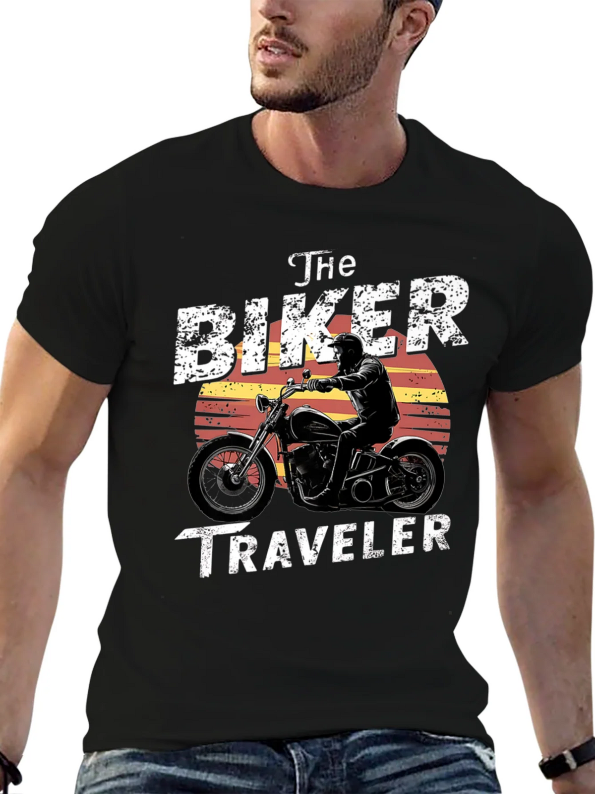 The Biker Traveler Graphic T-Shirt product image 3