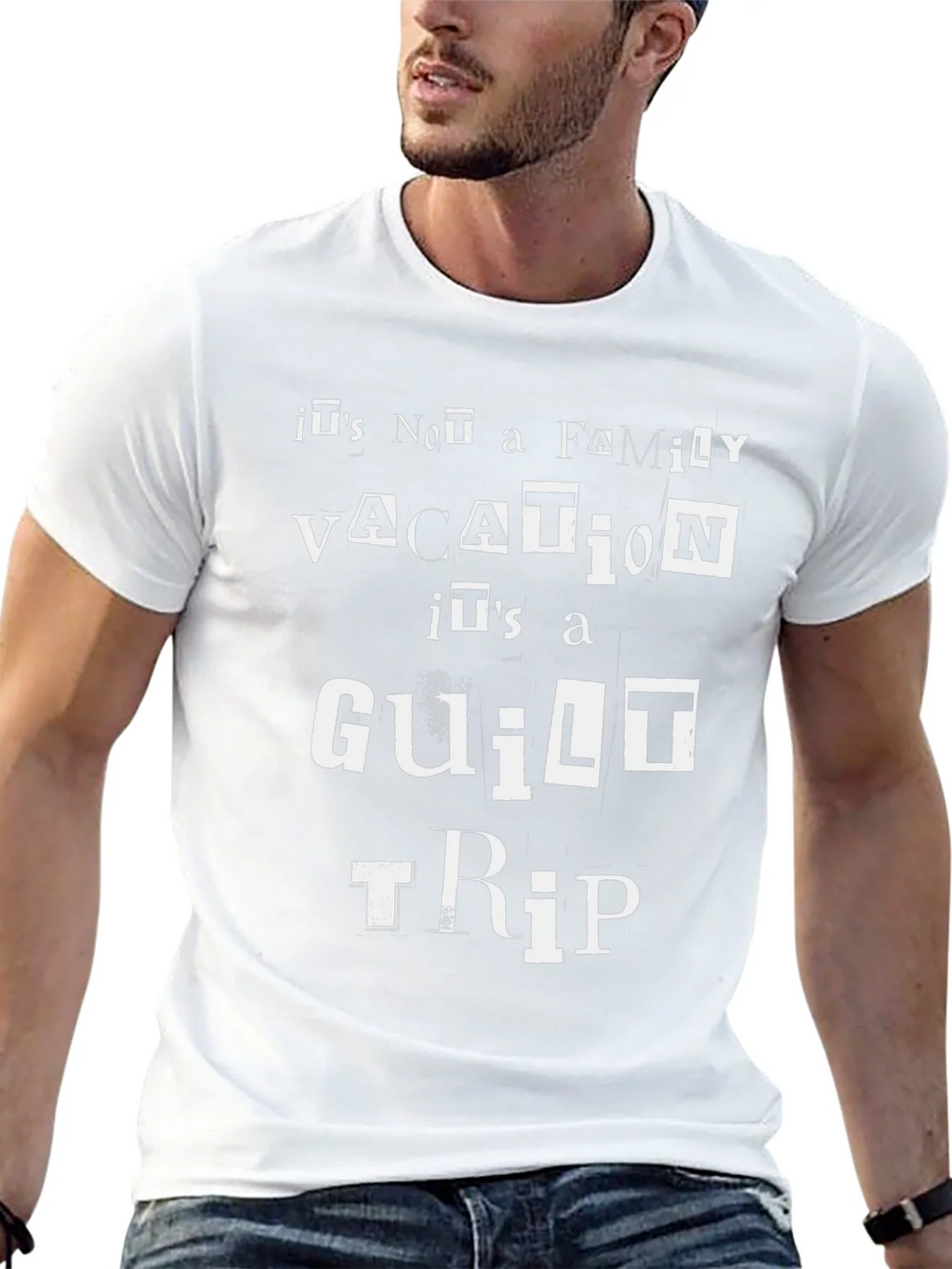Funny Guilt Trip Vacation Graphic Tee product image 12