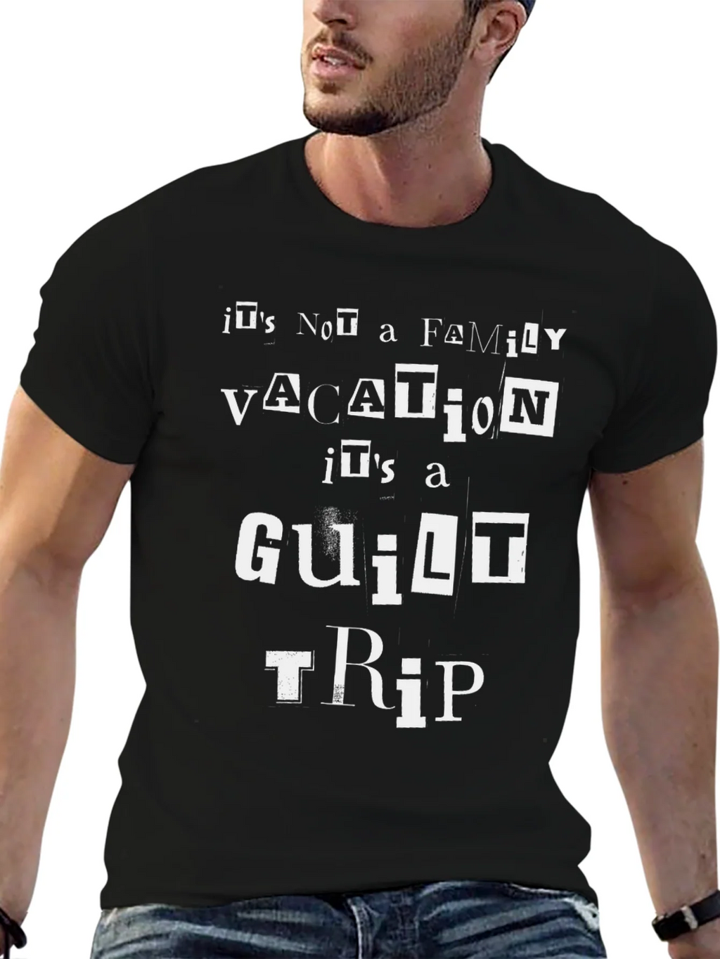 Funny Guilt Trip Vacation Graphic Tee product image 6