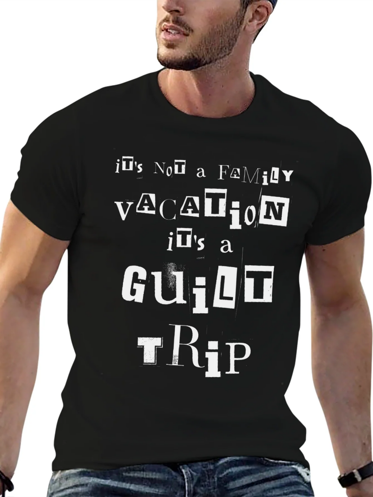 Funny Guilt Trip Vacation Graphic Tee product image 6