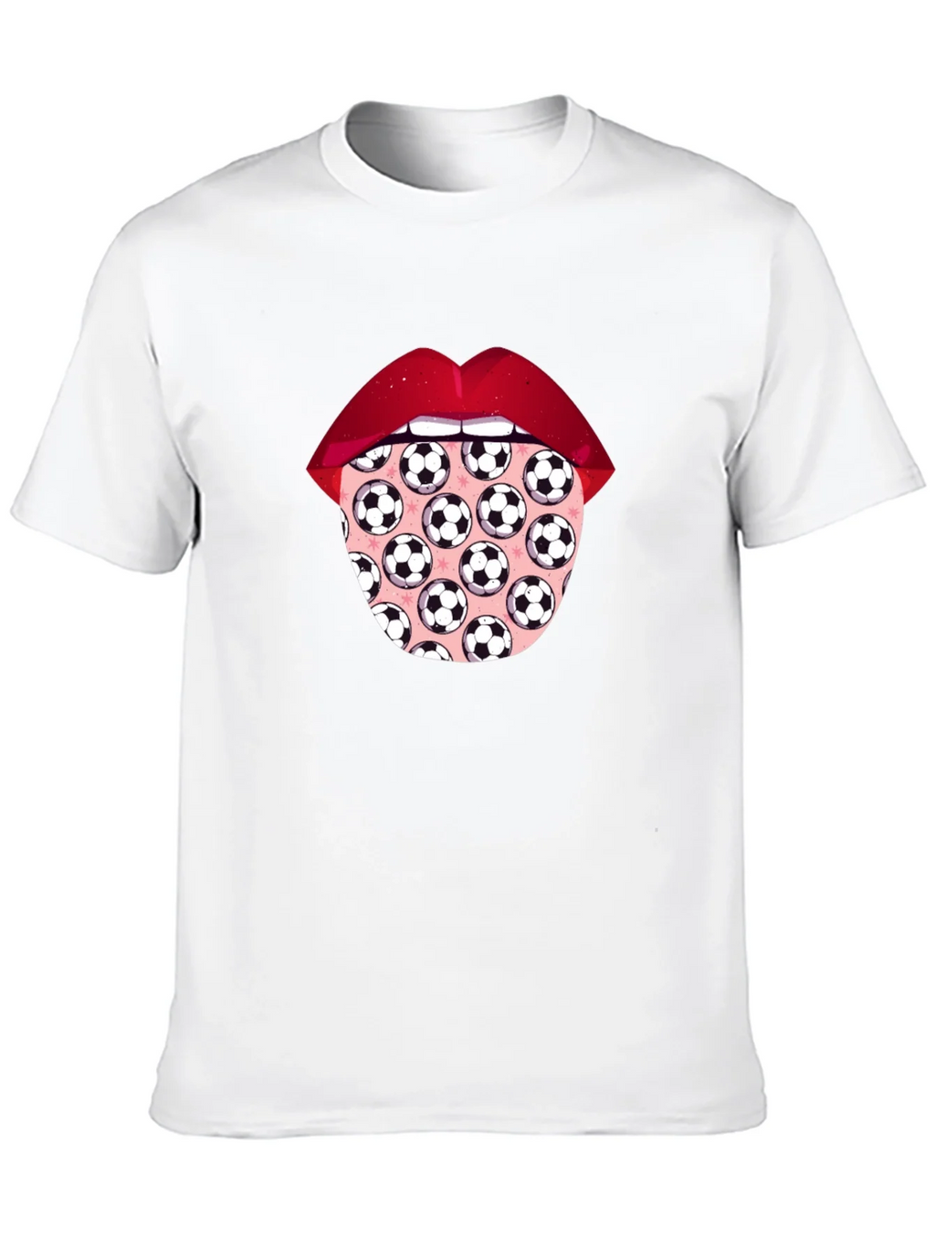 Soccer Ball Tongue Graphic T-Shirt product image 9