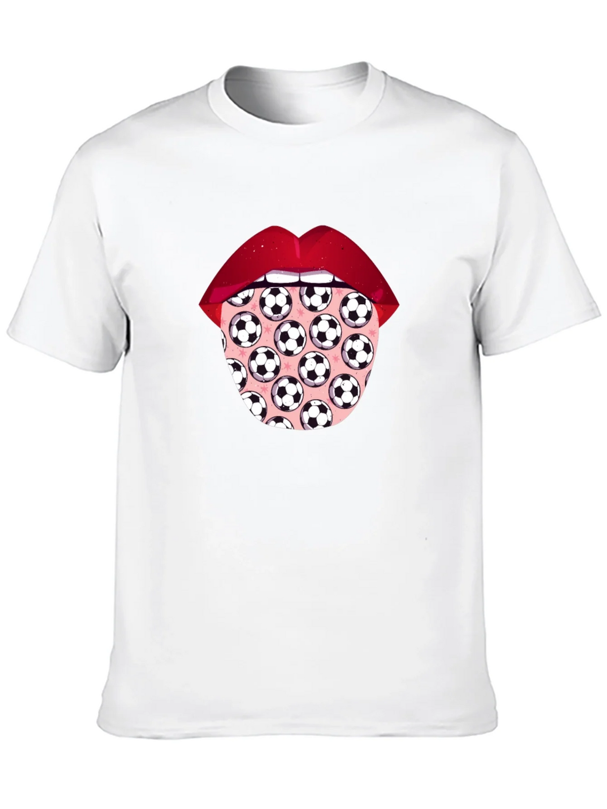Soccer Ball Tongue Graphic T-Shirt product image 9