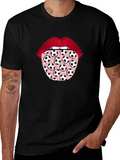 Soccer Ball Tongue Graphic T-Shirt product image 1