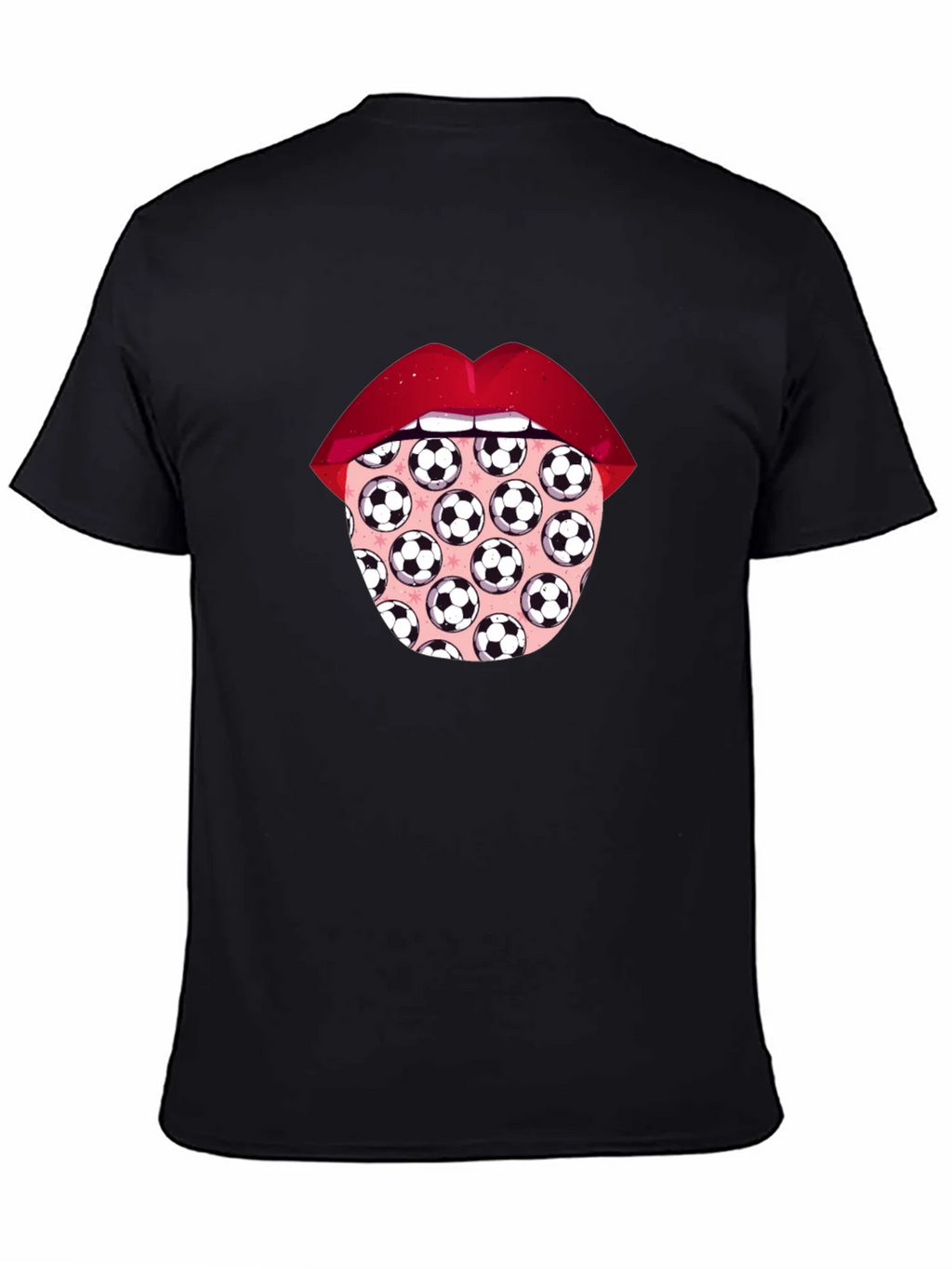 Soccer Ball Tongue Graphic T-Shirt product image 4