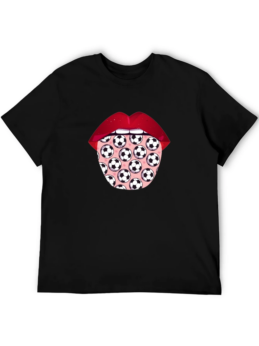 Soccer Ball Tongue Graphic T-Shirt product image 5