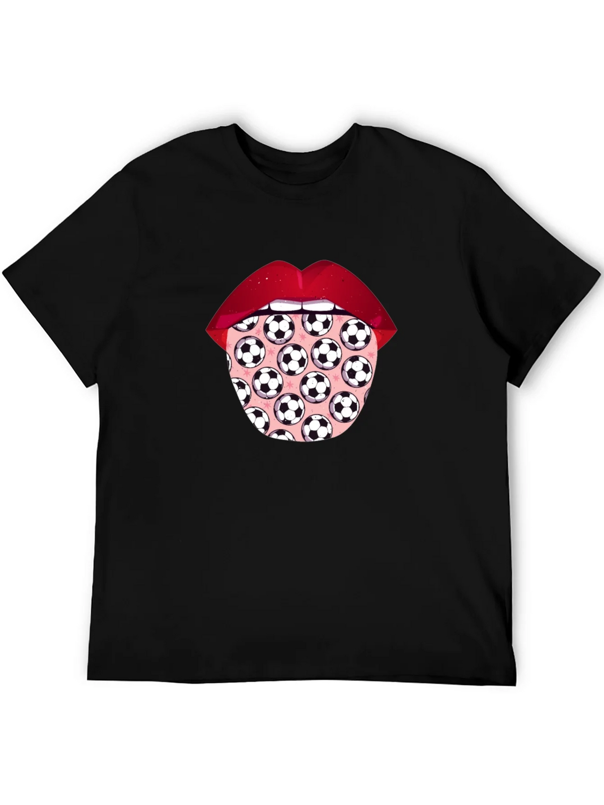 Soccer Ball Tongue Graphic T-Shirt product image 5