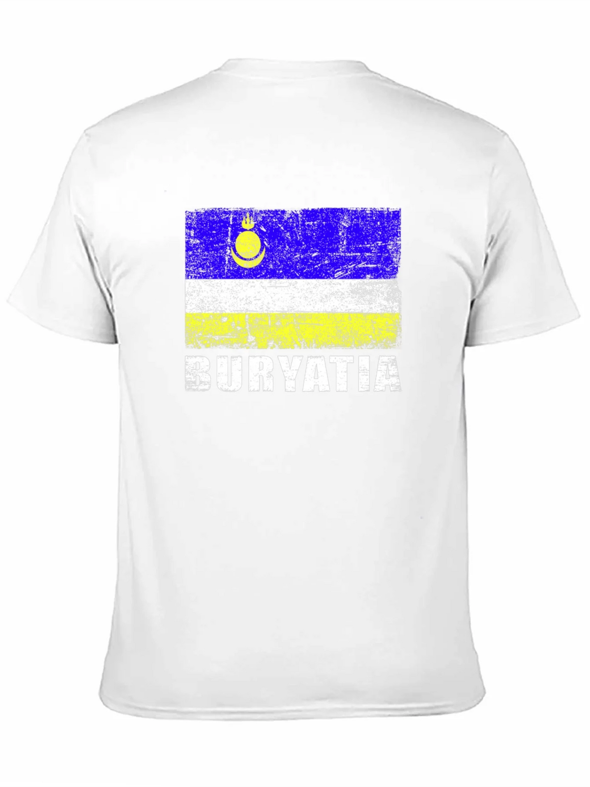 Buryatia Flag Graphic T-Shirt - Mens Black Tee product image 10