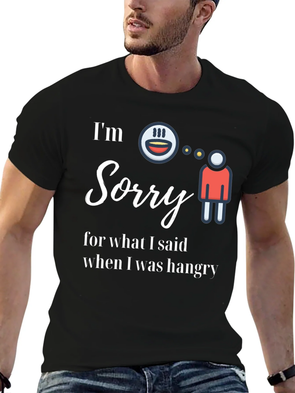Funny Hangry Graphic Tee - Im Sorry Shirt product image 6
