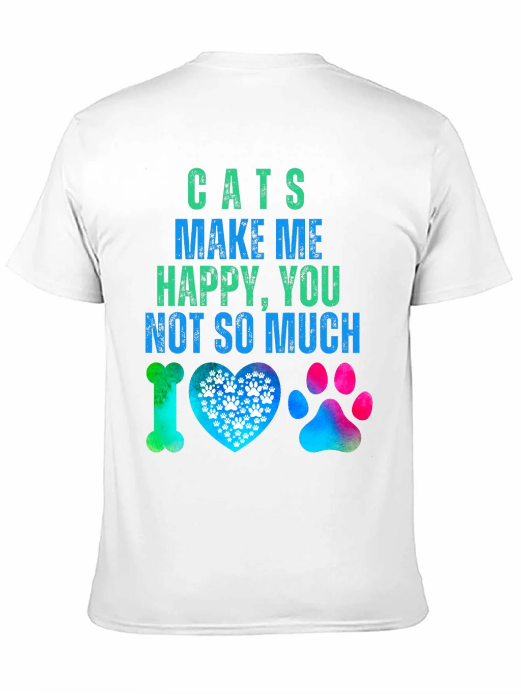 Cats Make Me Happy Graphic T-Shirt product image 10
