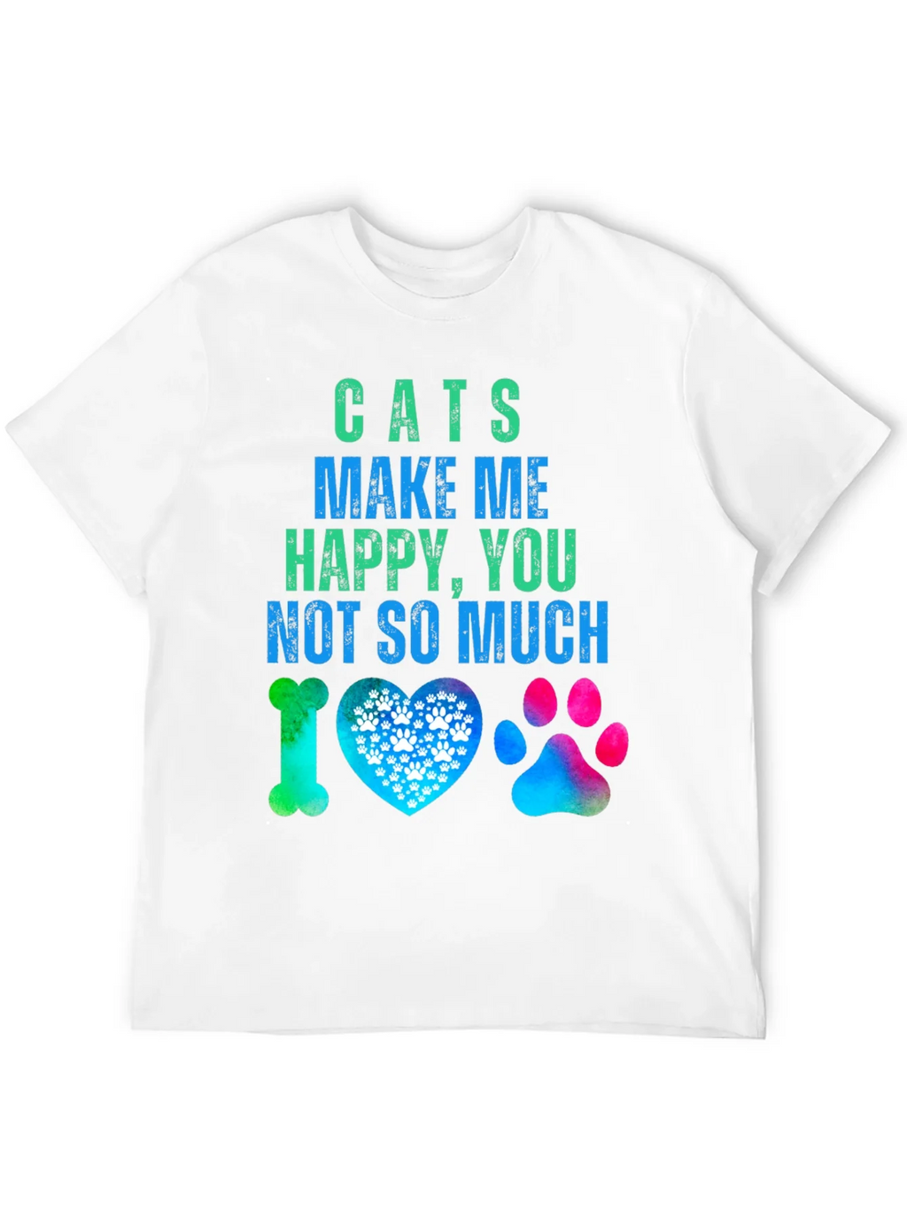 Cats Make Me Happy Graphic T-Shirt product image 11