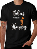 Tubas Make Me Happy Graphic Tee product image 1