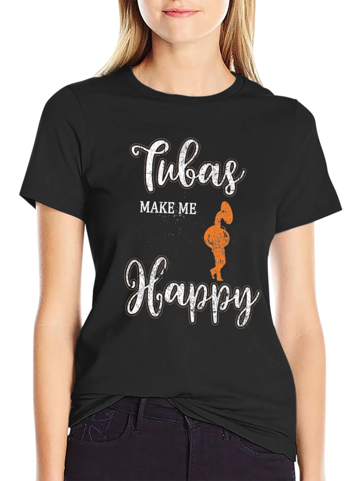 Tubas Make Me Happy Graphic Tee product image 2