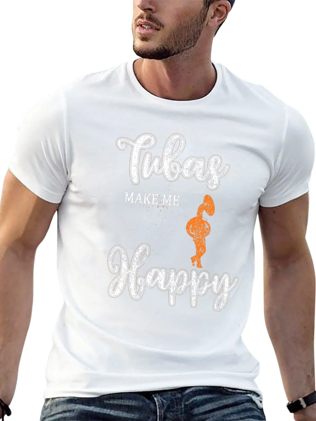 Tubas Make Me Happy Graphic Tee product image 12