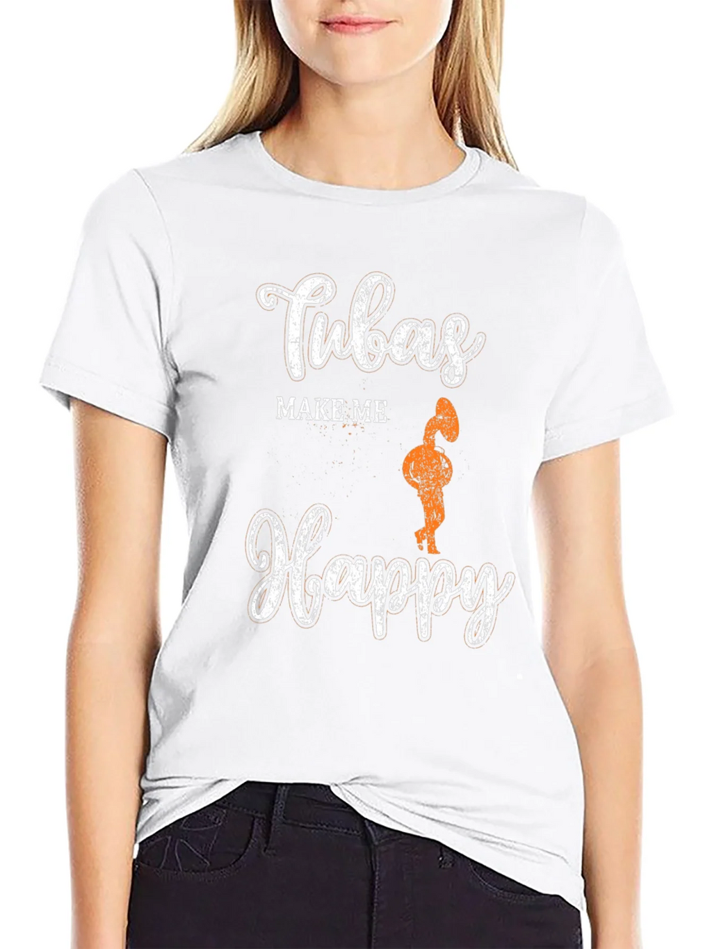 Tubas Make Me Happy Graphic Tee product image 8