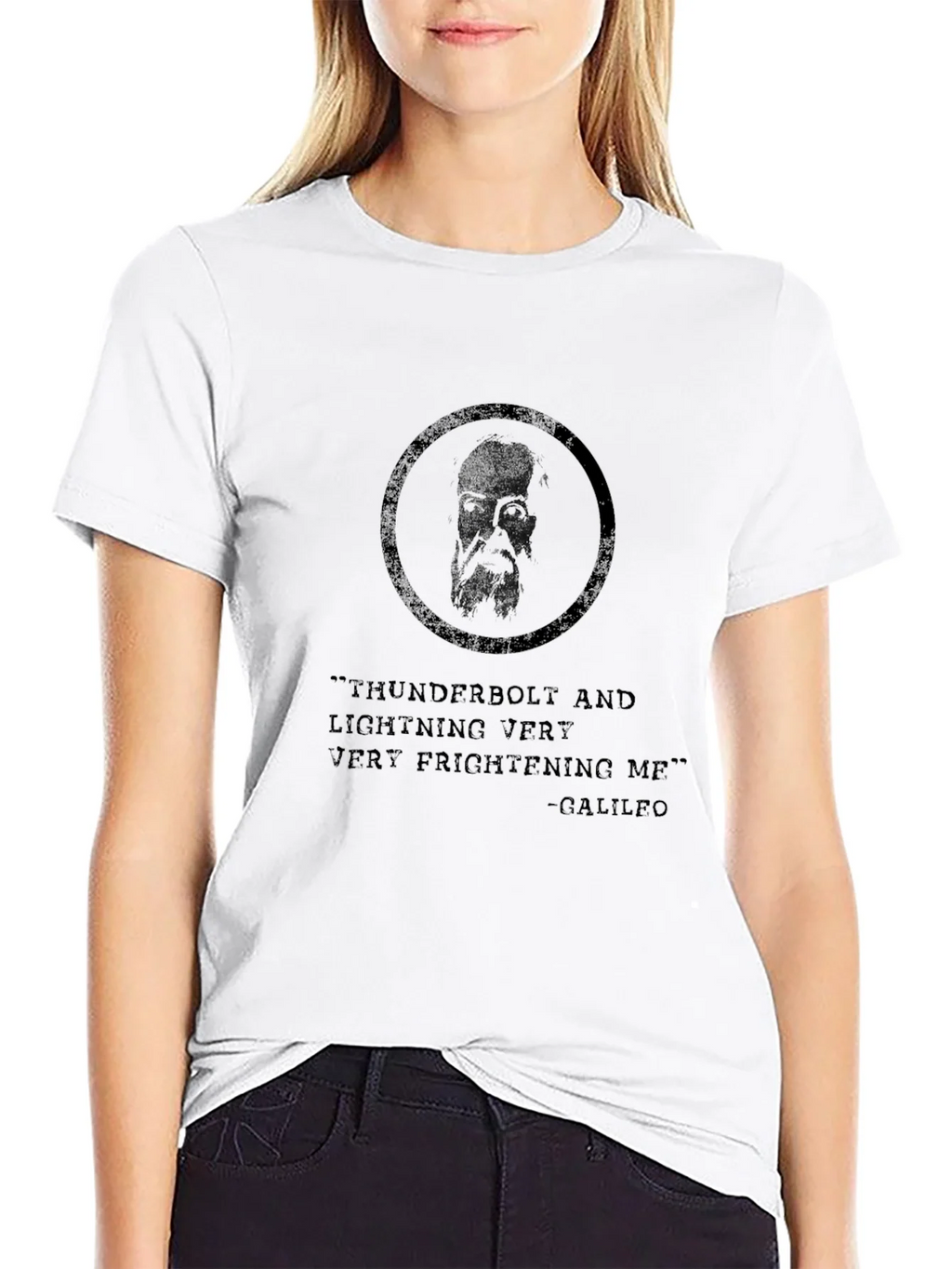 Thunderbolt Galileo T-Shirt - Black Graphic Tee product image 4