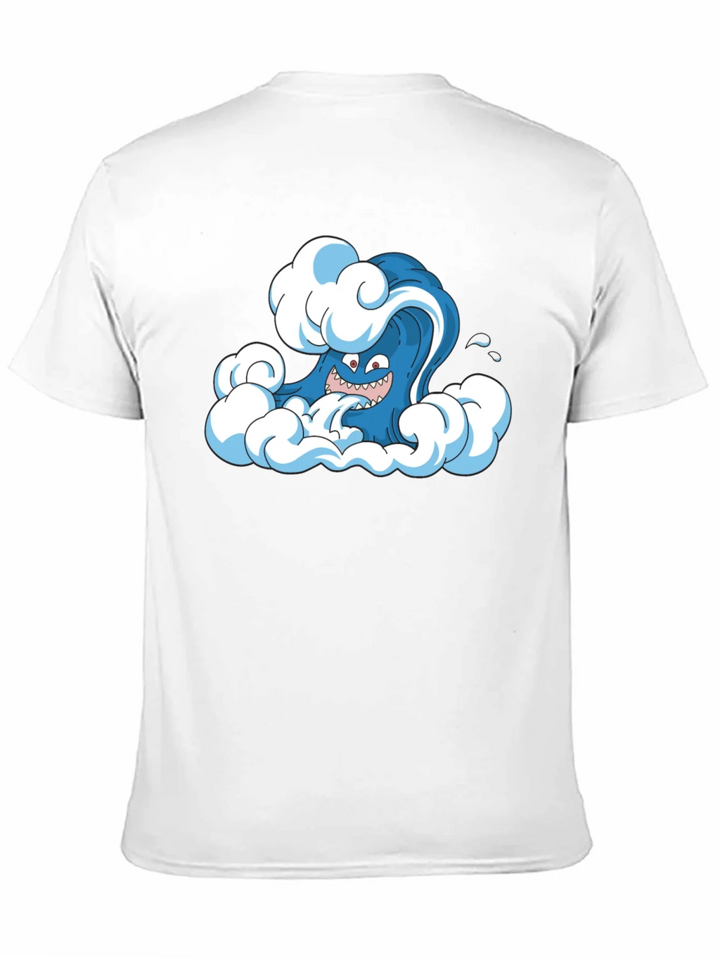Cartoon Wave Black T-Shirt product image 10