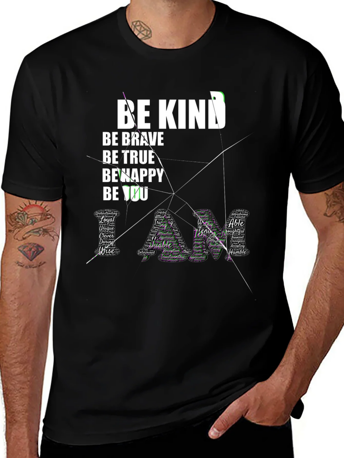 Be Kind Graphic Tee - Inspirational Word Art product image 1