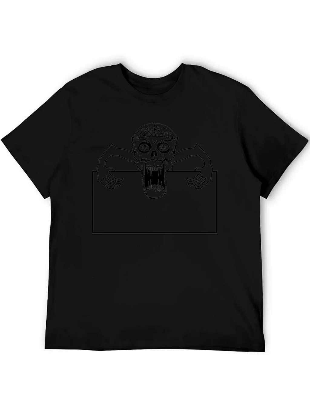 Zombie Graphic Black T-Shirt product image 5