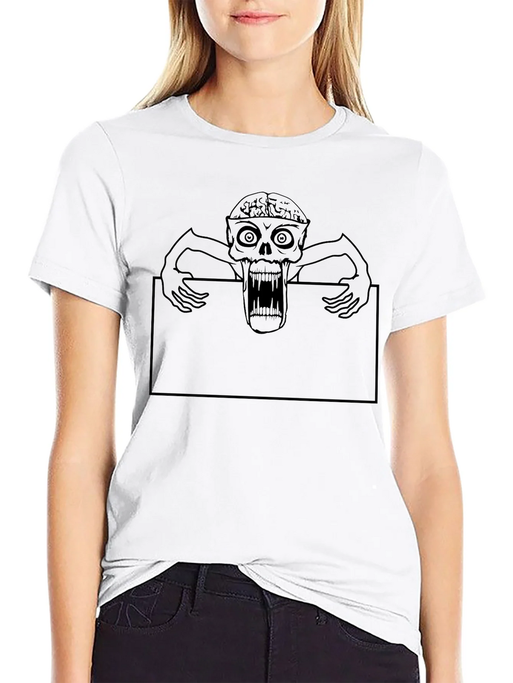 Zombie Graphic Black T-Shirt product image 8