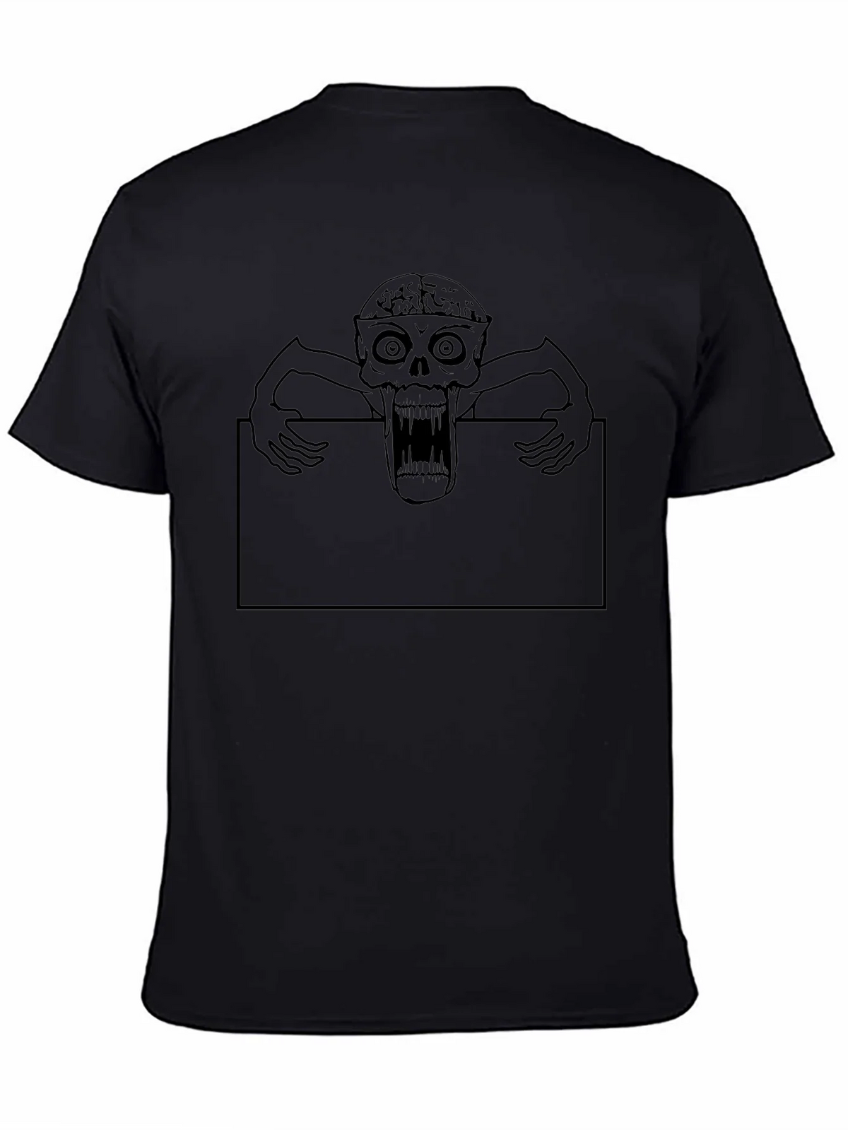 Zombie Graphic Black T-Shirt product image 4