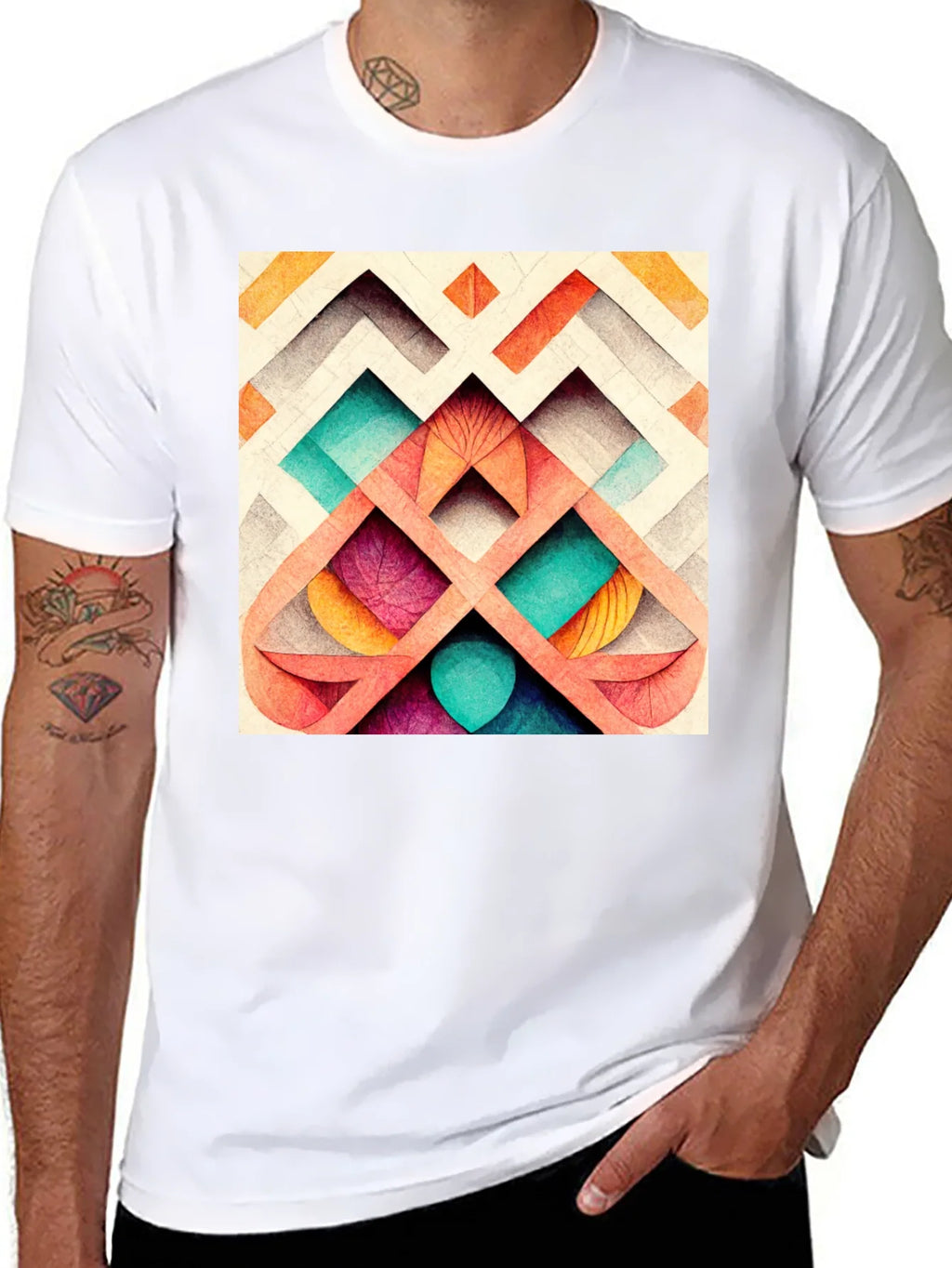 Abstract Geometric Pattern Tee product image 7