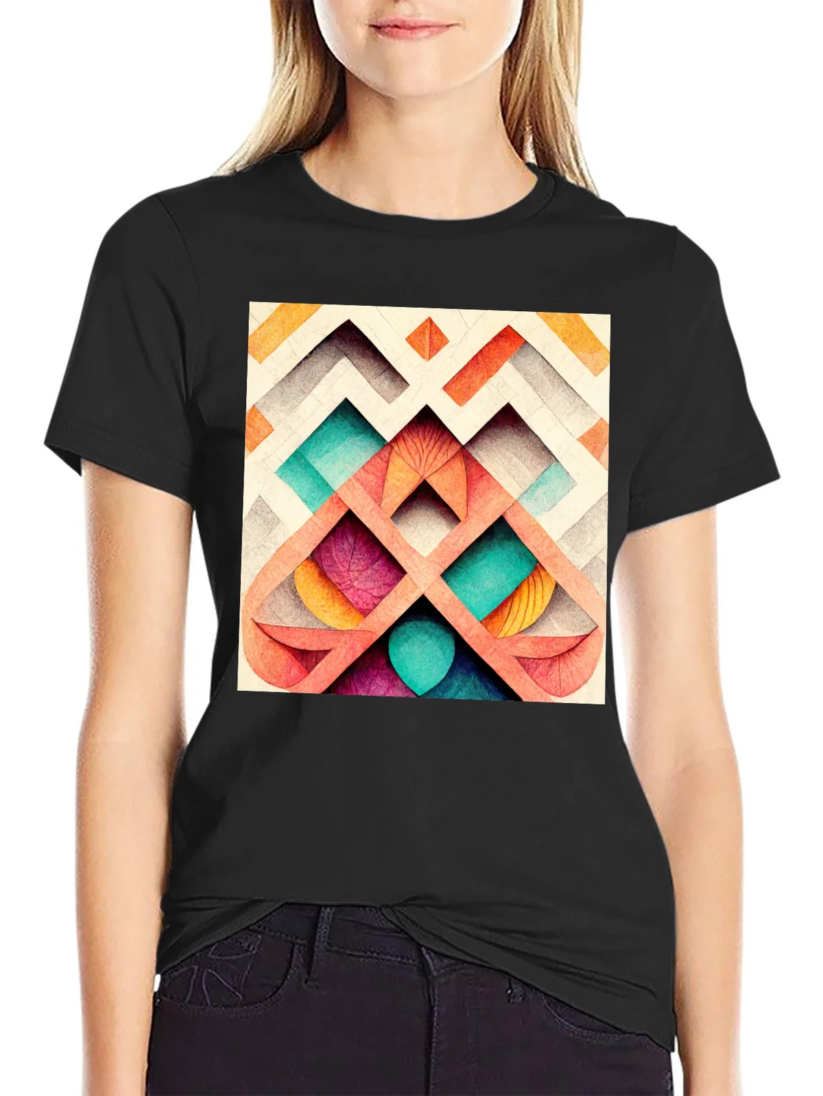Abstract Geometric Pattern Tee product image 2