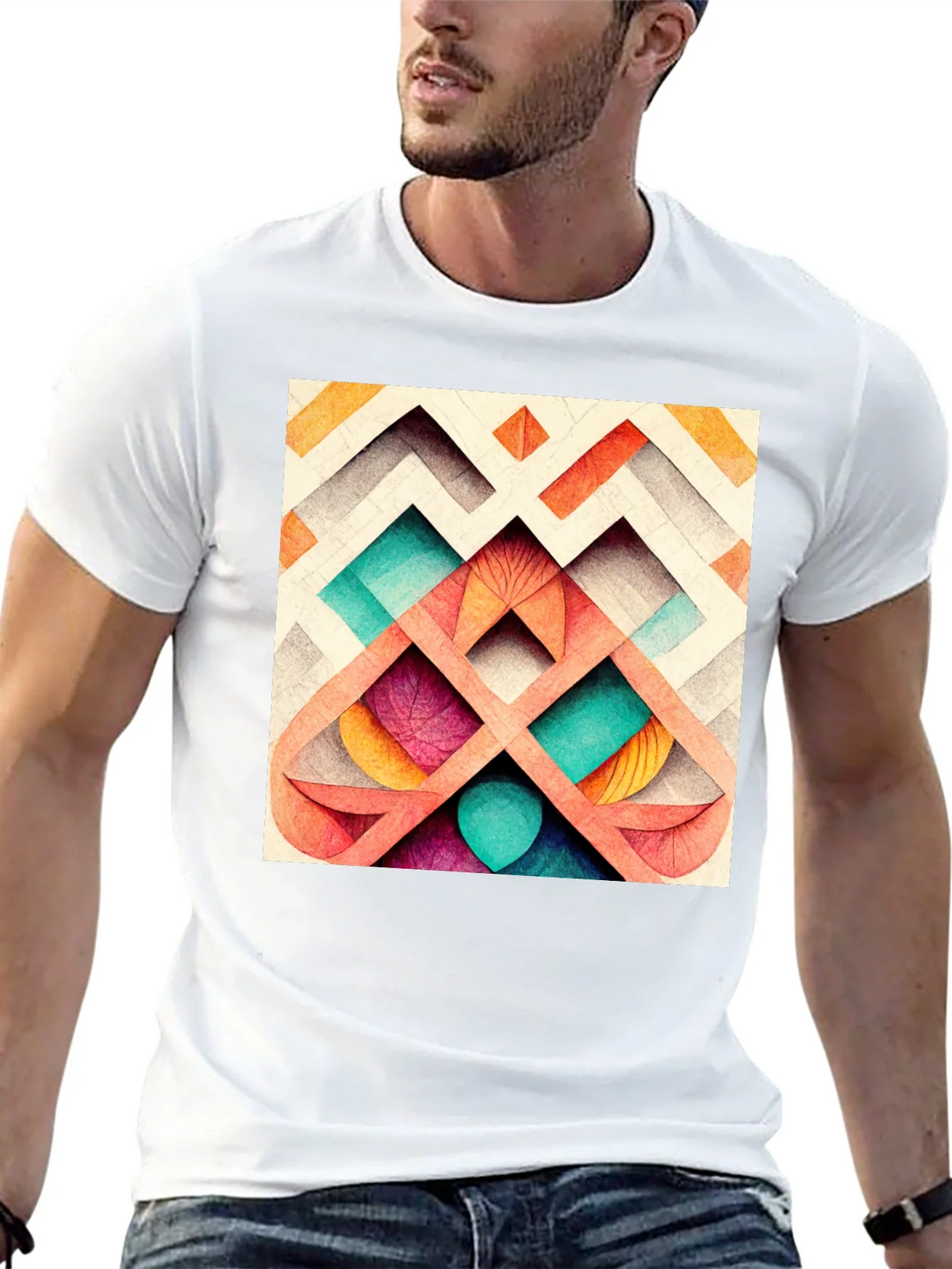 Abstract Geometric Pattern Tee product image 12