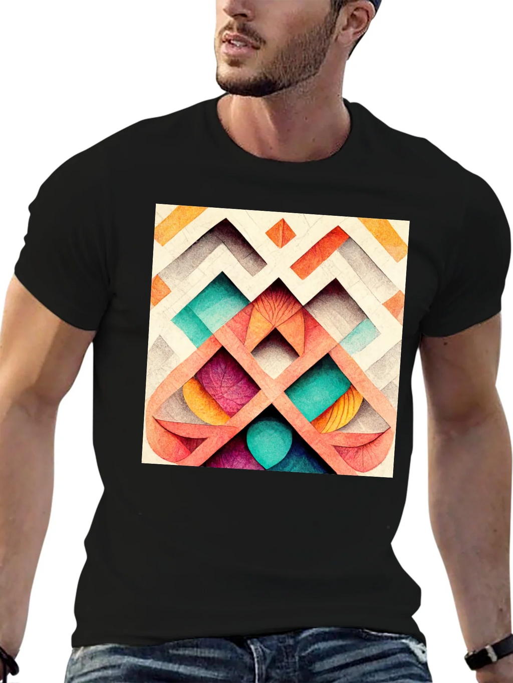 Abstract Geometric Pattern Tee product image 6