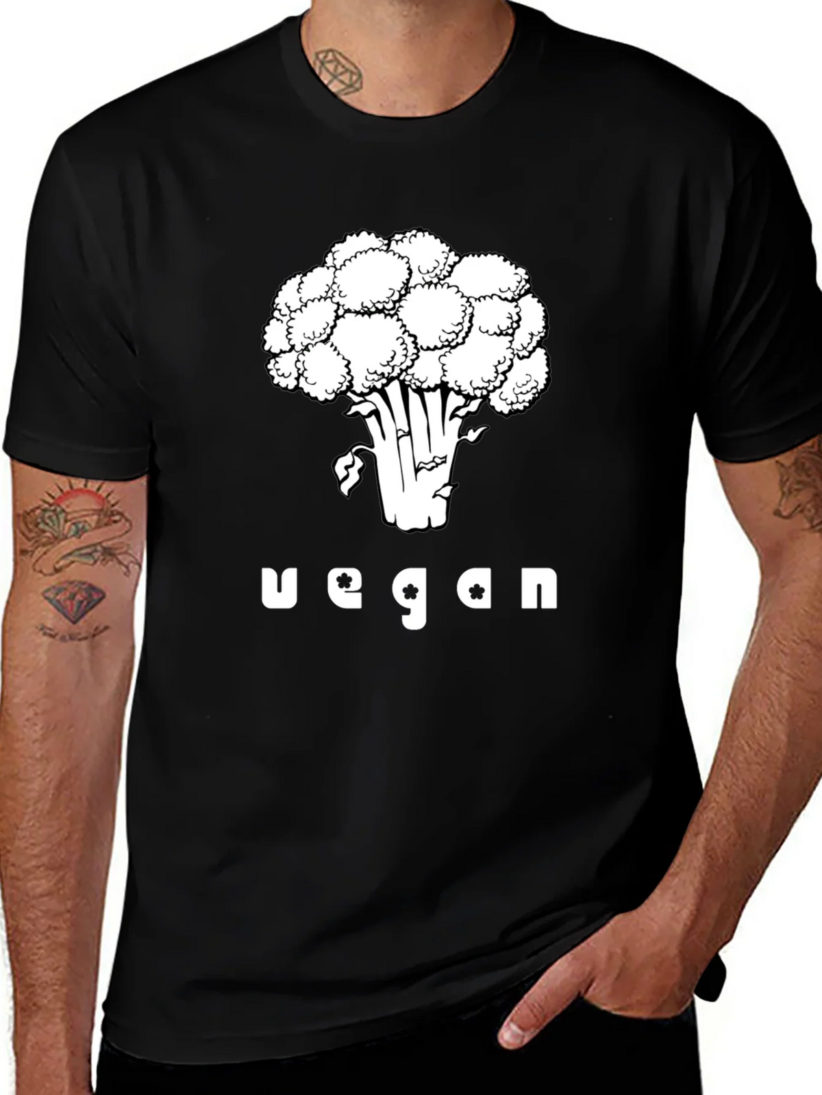 Vegan Broccoli Graphic T-Shirt product image 1