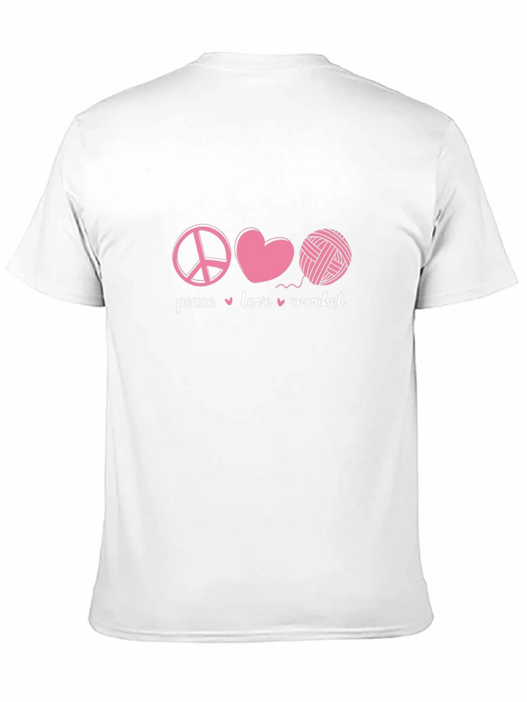 Peace Love Crochet Graphic T-Shirt product image 10