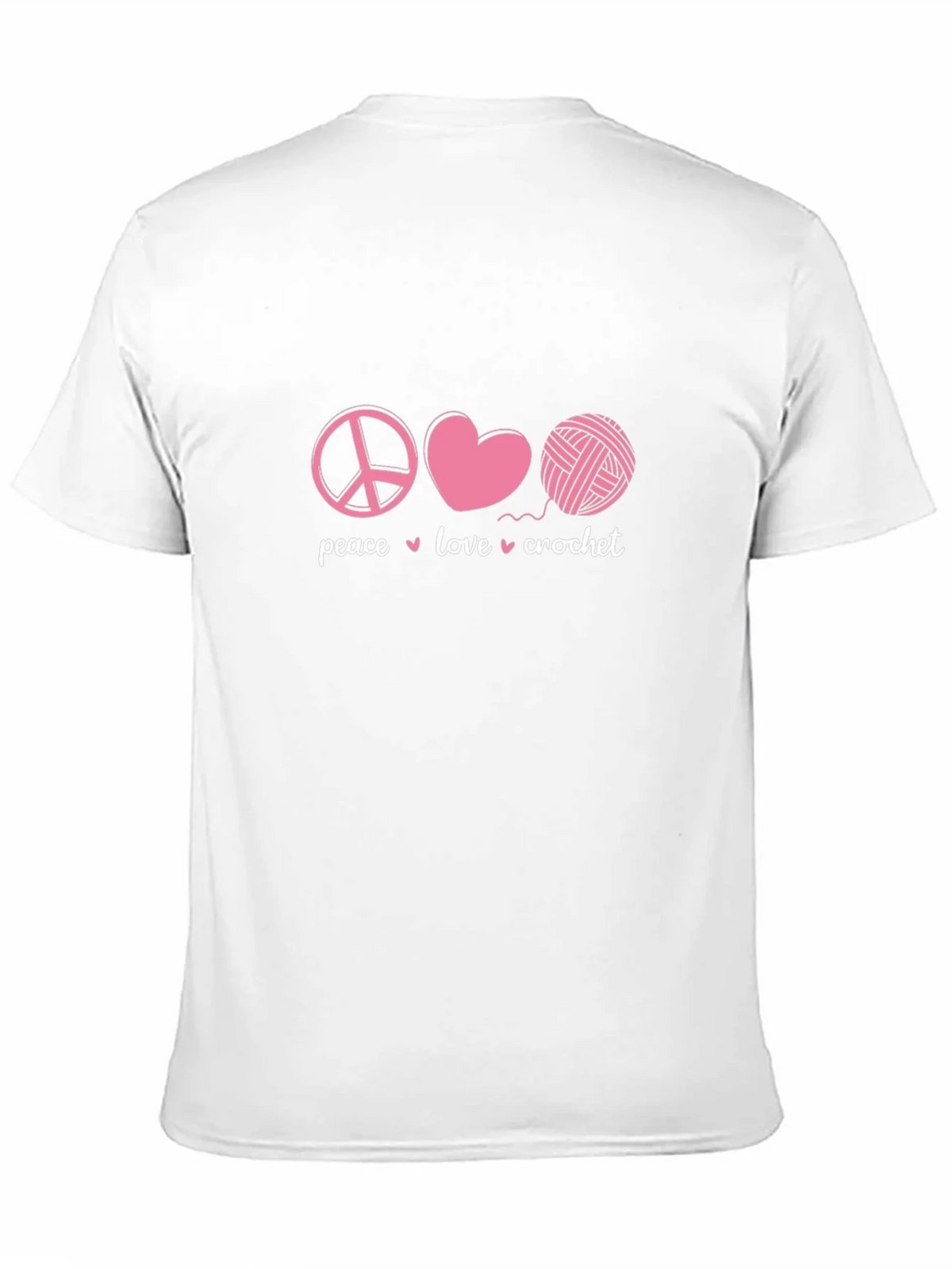 Peace Love Crochet Graphic T-Shirt product image 10