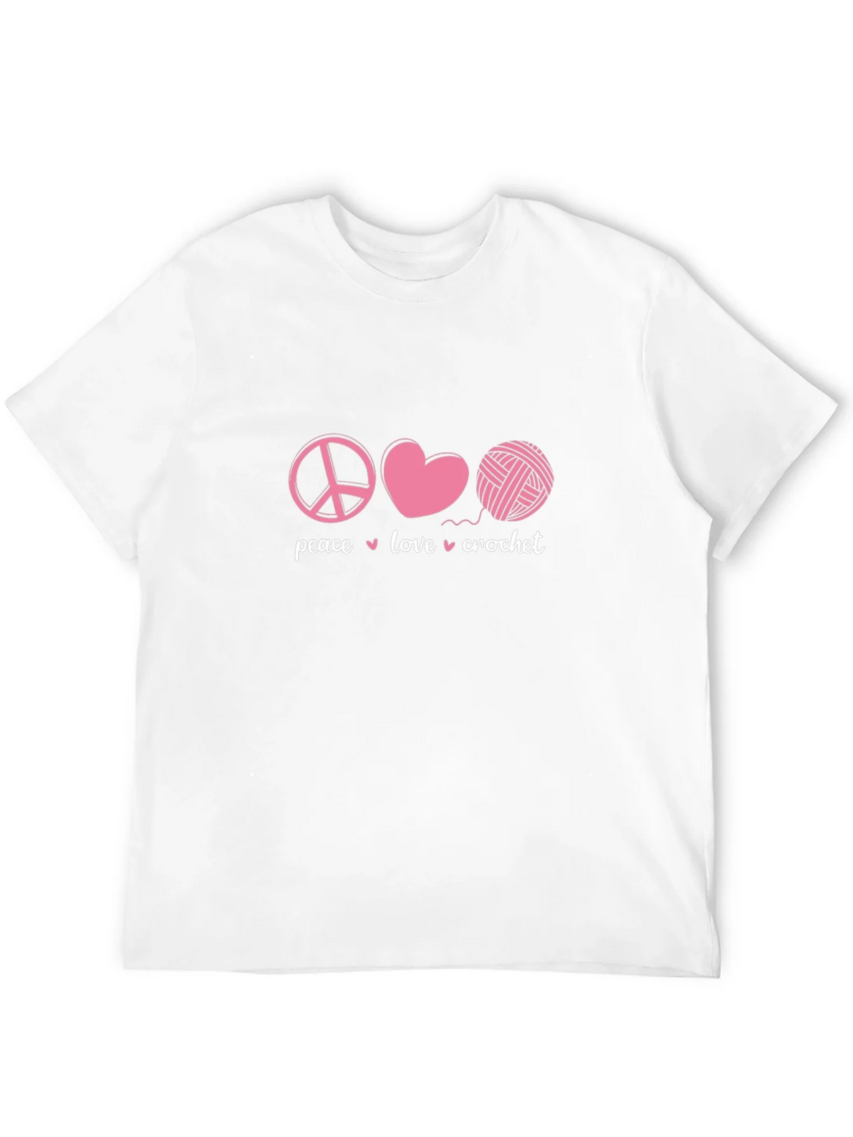 Peace Love Crochet Graphic T-Shirt product image 11