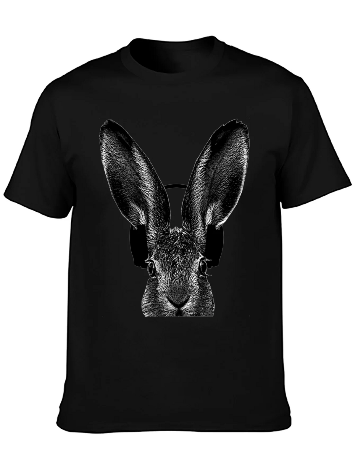 Rabbit DJ Graphic T-Shirt - Cool Animal Tee product image 3