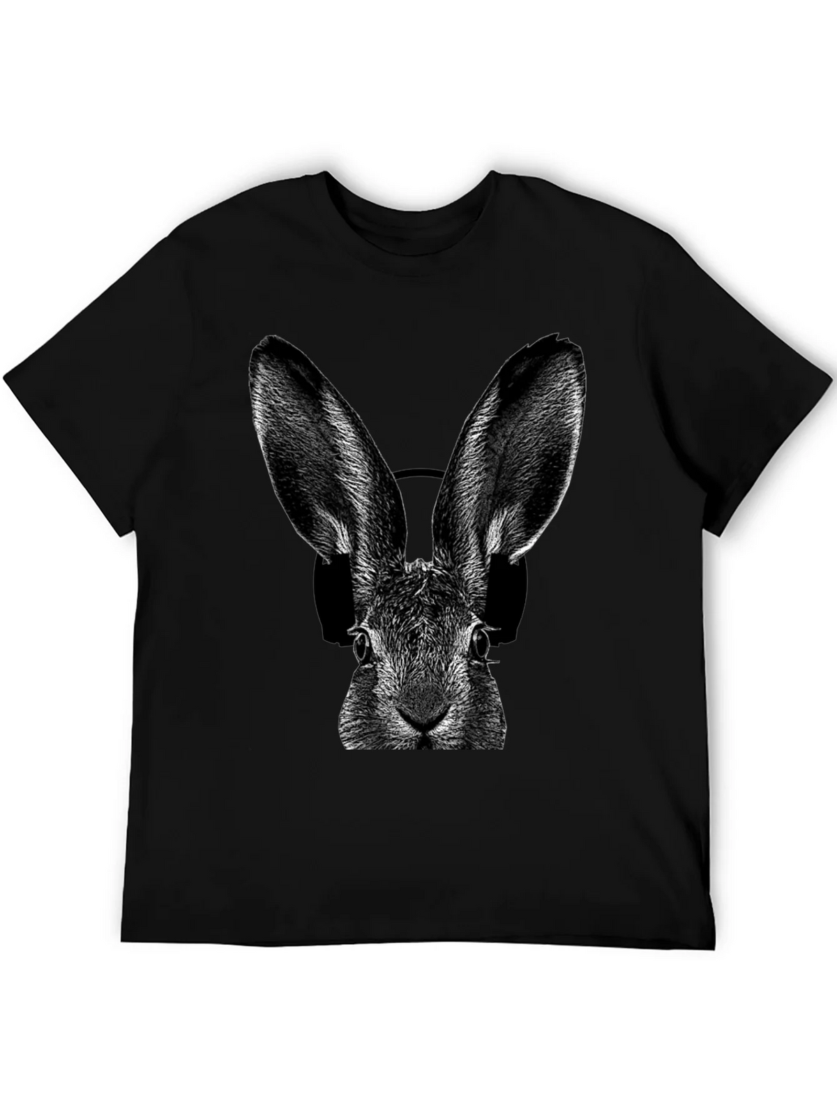 Rabbit DJ Graphic T-Shirt - Cool Animal Tee product image 5
