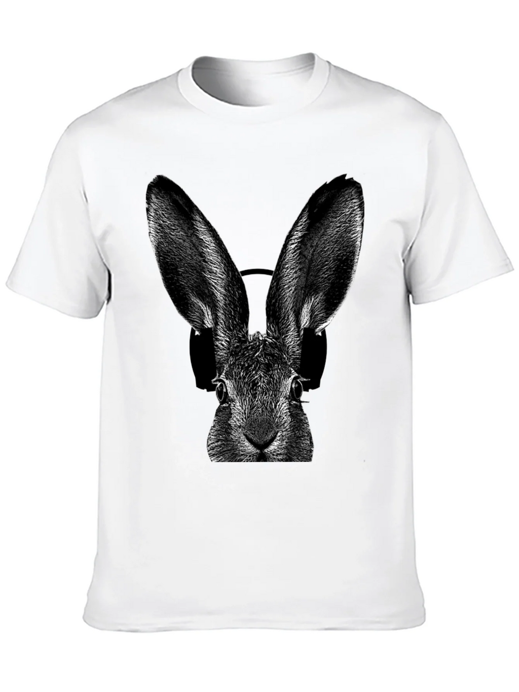 Rabbit DJ Graphic T-Shirt - Cool Animal Tee product image 9