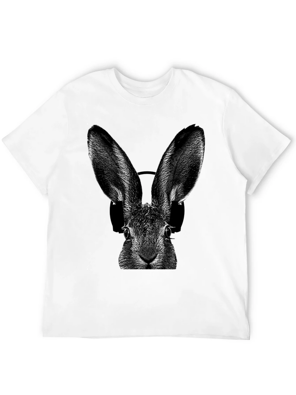 Rabbit DJ Graphic T-Shirt - Cool Animal Tee product image 11