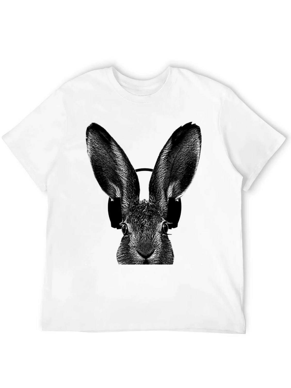 Rabbit DJ Graphic T-Shirt - Cool Animal Tee product image 11