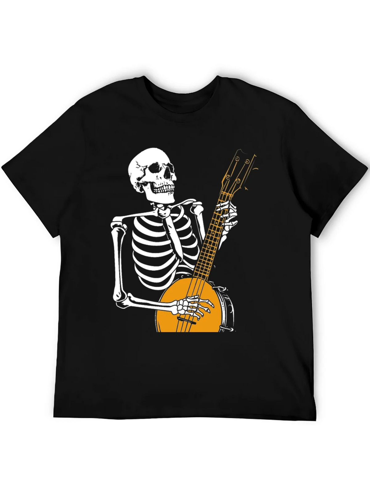 Skeleton Banjo Player Graphic T-Shirt product image 5