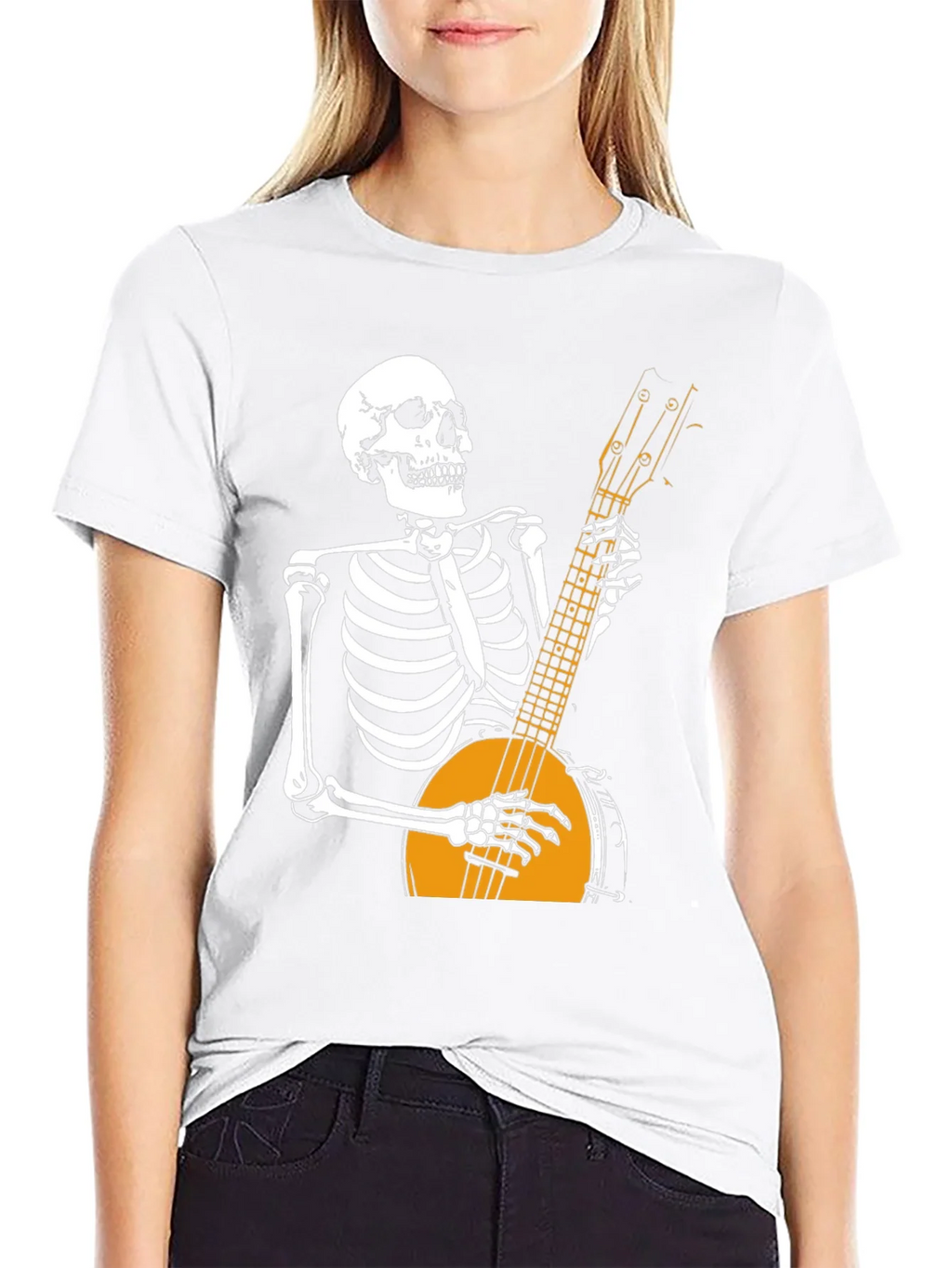 Skeleton Banjo Player Graphic T-Shirt product image 8