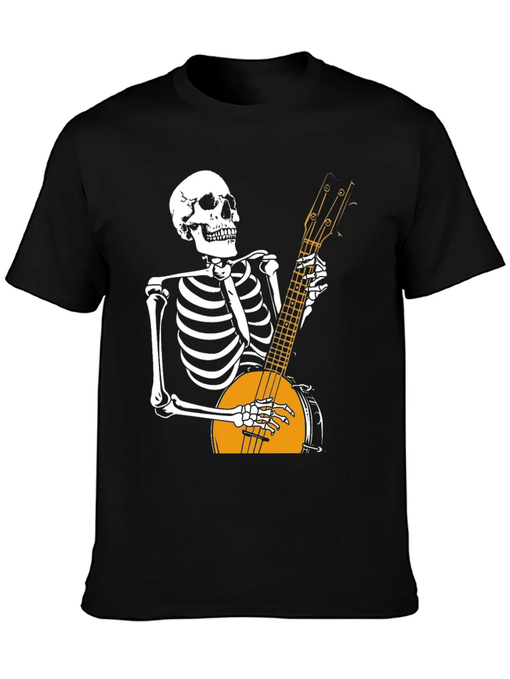 Skeleton Banjo Player Graphic T-Shirt product image 3