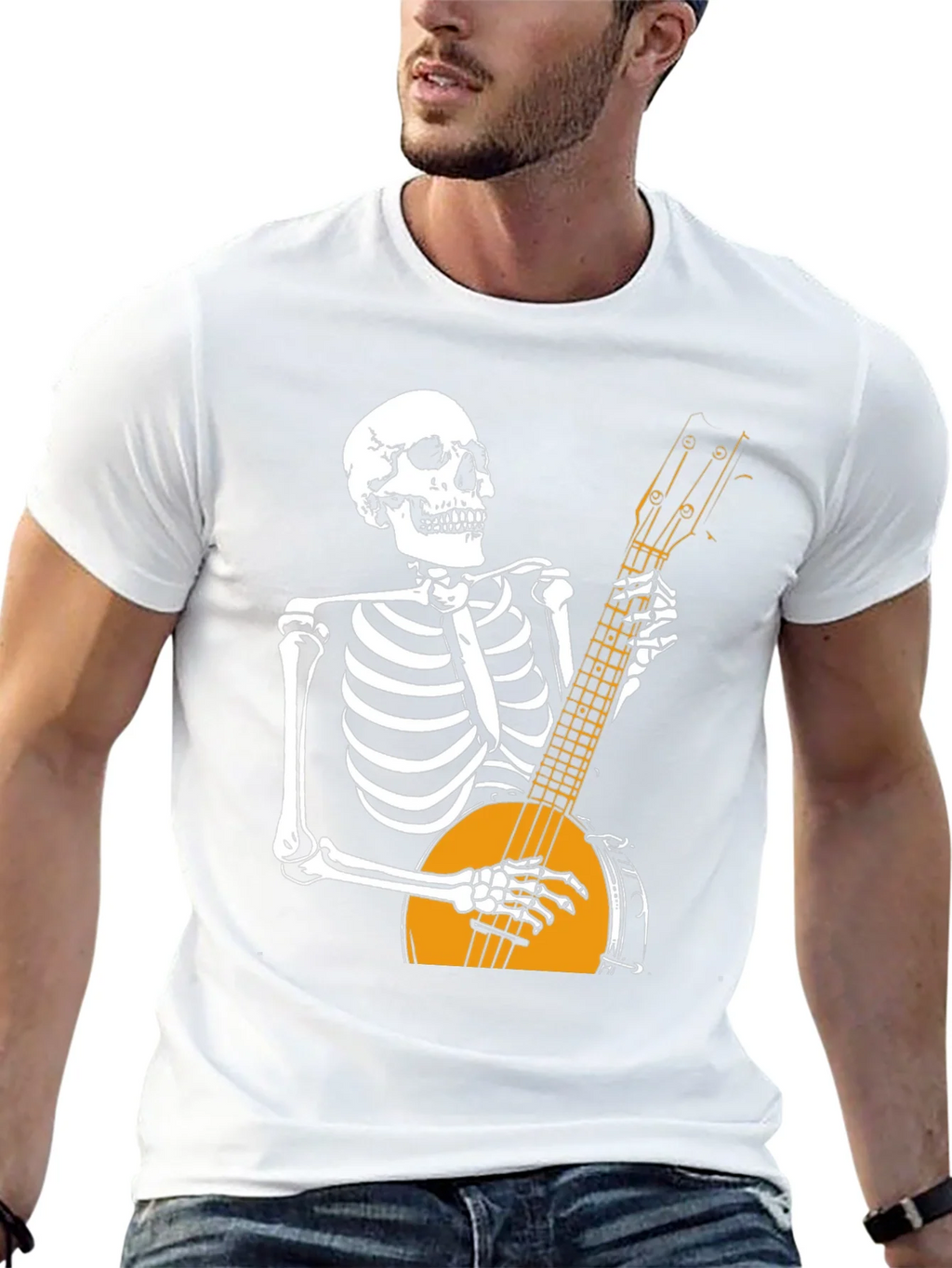 Skeleton Banjo Player Graphic T-Shirt product image 12