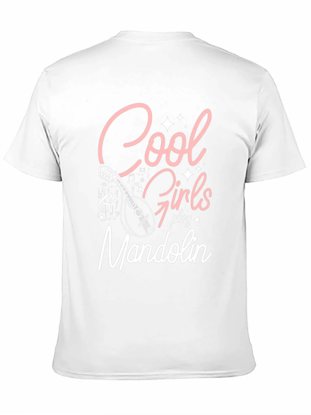 Cool Girls Play Mandolin Black Graphic Tee product image 9