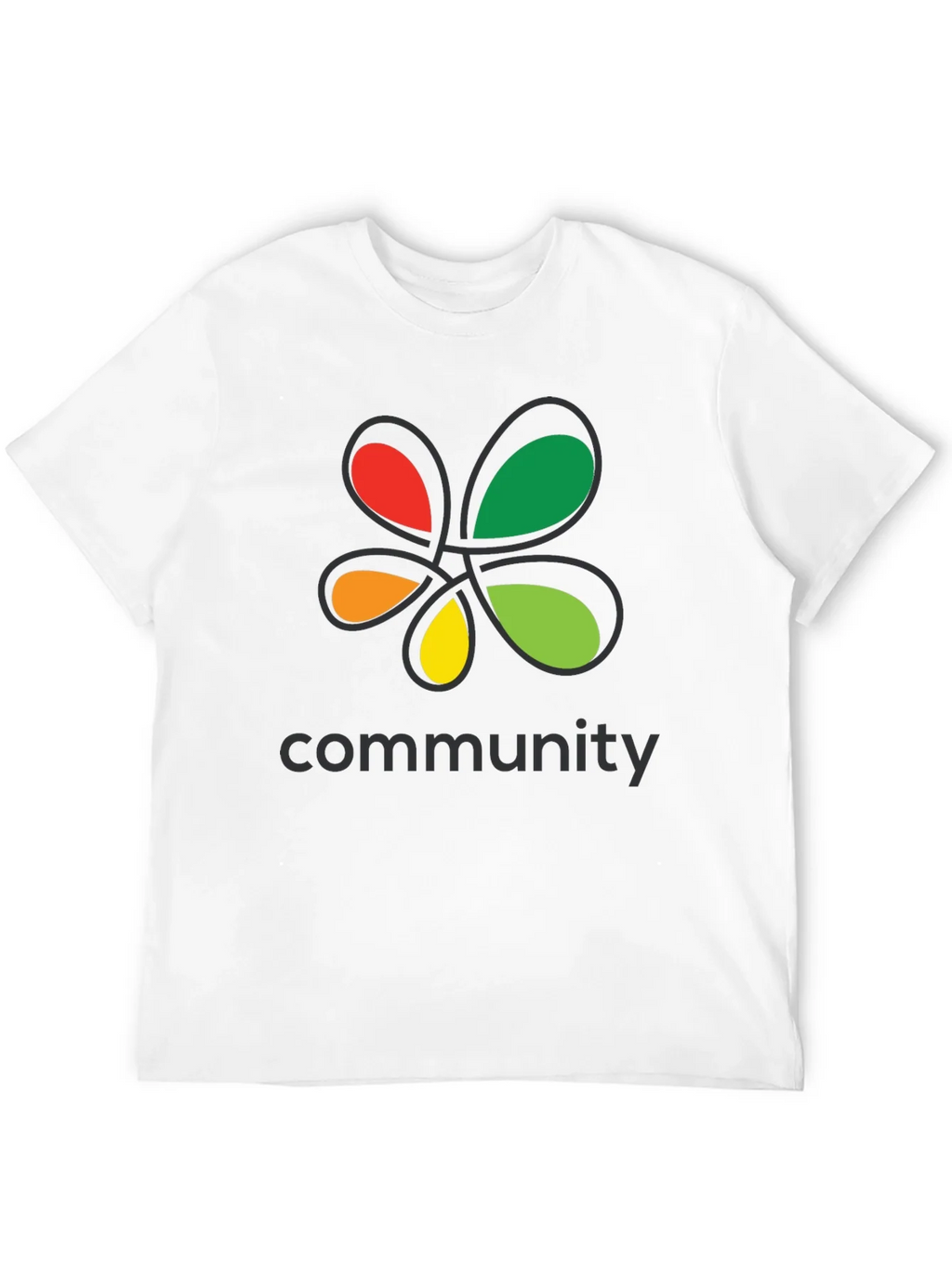 Community Black T-Shirt Colorful Floral Graphic Crew Neck product image 11