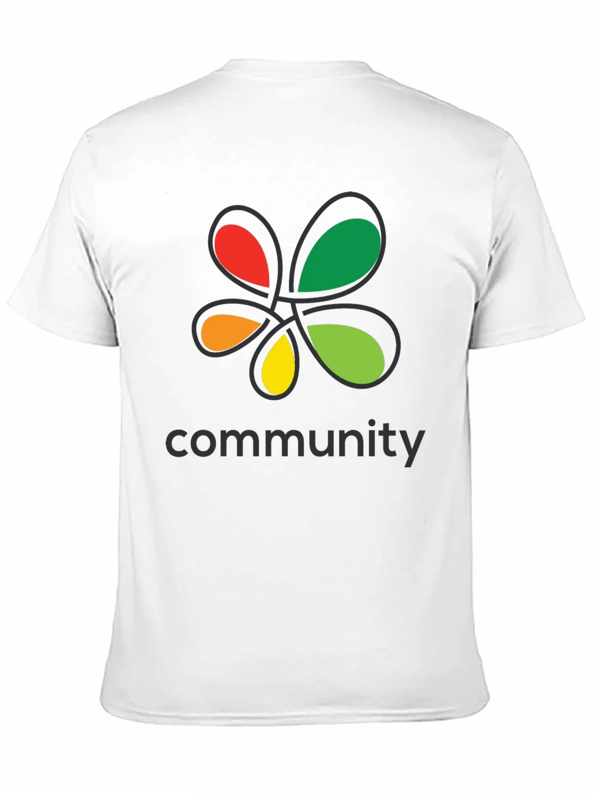 Community Black T-Shirt Colorful Floral Graphic Crew Neck product image 10