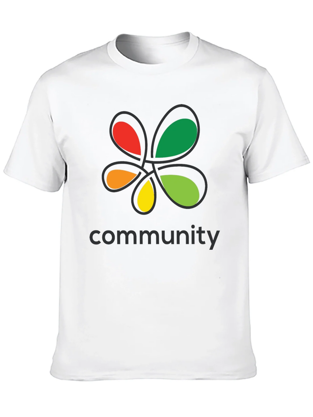 Community Black T-Shirt Colorful Floral Graphic Crew Neck product image 9
