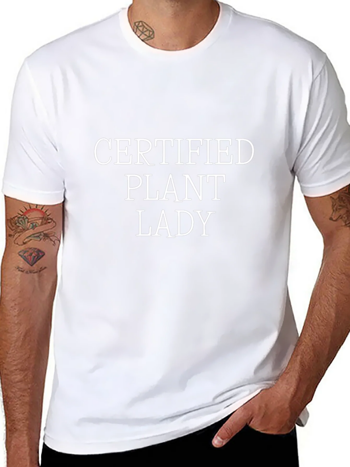 Certified Plant Lady Black Graphic Tee product image 7