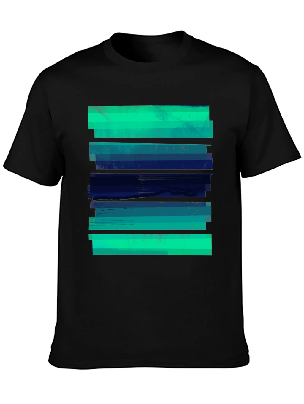 Abstract Striped Graphic Tee - Modern Casual Style product image 3